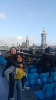 Leia and I, on the Seine River